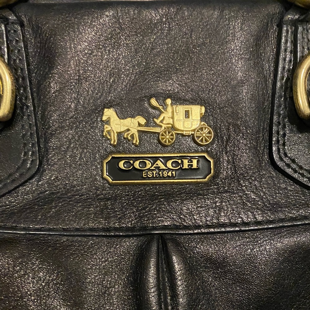 Coach Madison Julianne in Black Leather (Medium) - Picture 3 of 5